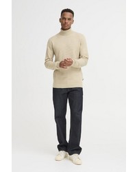 hellbeige Strick Rollkragenpullover von BLEND