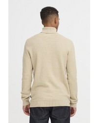 hellbeige Strick Rollkragenpullover von BLEND