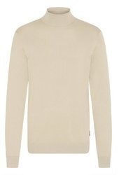 hellbeige Strick Rollkragenpullover von BLEND