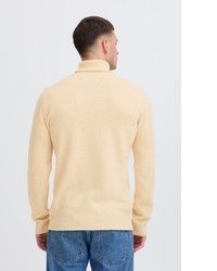 hellbeige Strick Rollkragenpullover von BLEND