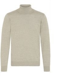 hellbeige Strick Rollkragenpullover von BLEND