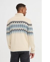 hellbeige Strick Rollkragenpullover von BLEND