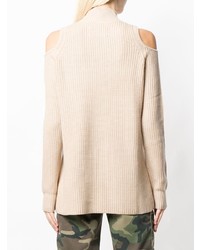 hellbeige Strick Rollkragenpullover von Zoe Jordan