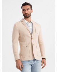 hellbeige Strick Sakko von OMBRE