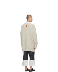 hellbeige Strick Strickjacke von Loewe