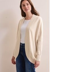 hellbeige Strick Strickjacke von Cecil