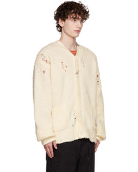 hellbeige Strick Strickjacke von Miharayasuhiro