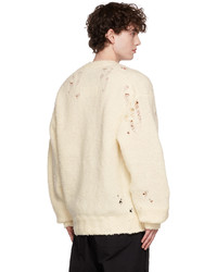 hellbeige Strick Strickjacke von Miharayasuhiro