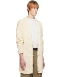 hellbeige Strick Strickjacke von The Row