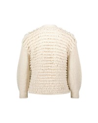 hellbeige Strick Strickjacke von Zero