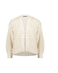 hellbeige Strick Strickjacke von Zero