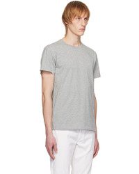 hellbeige Strick T-Shirt mit einem Rundhalsausschnitt von rag & bone