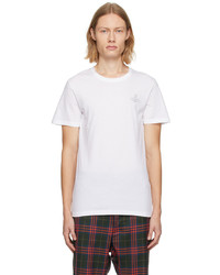 hellbeige Strick T-Shirt mit einem Rundhalsausschnitt von Vivienne Westwood
