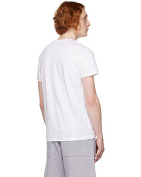hellbeige Strick T-Shirt mit einem Rundhalsausschnitt von Balmain