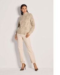 hellbeige Strick Wollpullover von Madeleine