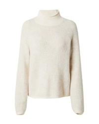 hellbeige Strick Wollpullover von Vila