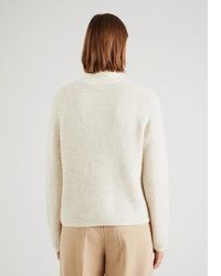hellbeige Strick Wollpullover von Vila