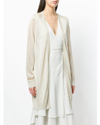 hellbeige Strickjacke mit einer offenen Front von Max Mara