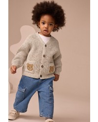 hellbeige Strickjacke von next