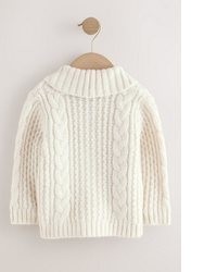 hellbeige Strickjacke von next