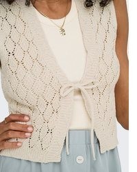 hellbeige Strickjacke von Only