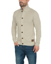 hellbeige Strickjacke von Solid