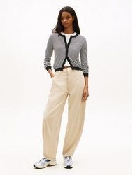 hellbeige Strickjacke von Tommy Jeans