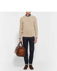 hellbeige Strickpullover von Isaia