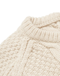 hellbeige Strickpullover von Alexander McQueen