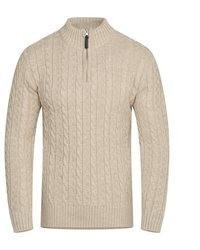 hellbeige Strickpullover von Carisma