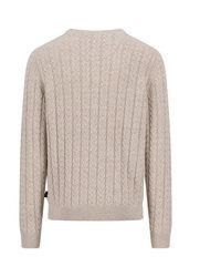 hellbeige Strickpullover von Fynch Hatton