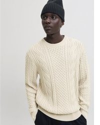 hellbeige Strickpullover von Jack & Jones