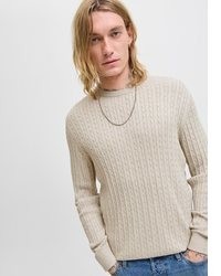 hellbeige Strickpullover von Jack & Jones