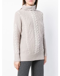 hellbeige Strickpullover von Lorena Antoniazzi