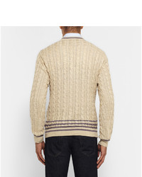 hellbeige Strickpullover von Dunhill