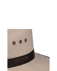 hellbeige Strohhut von Stetson