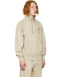 hellbeige Sweatshirt von AMI Alexandre Mattiussi