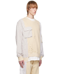 hellbeige Sweatshirt von Feng Chen Wang