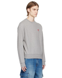 hellbeige Sweatshirt von AMI Alexandre Mattiussi