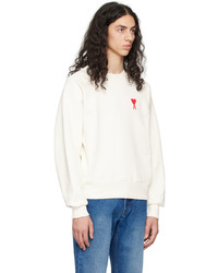 hellbeige Sweatshirt von AMI Alexandre Mattiussi