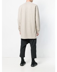 hellbeige Sweatshirt von Rick Owens DRKSHDW