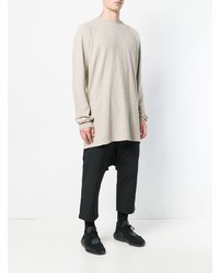 hellbeige Sweatshirt von Rick Owens DRKSHDW