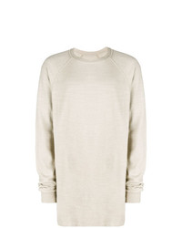 hellbeige Sweatshirt von Rick Owens DRKSHDW