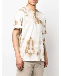 hellbeige Mit Batikmuster T-Shirt mit einem Rundhalsausschnitt von Carhartt WIP