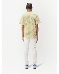 hellbeige Mit Batikmuster T-Shirt mit einem Rundhalsausschnitt von John Elliott