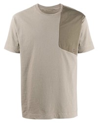 hellbeige T-Shirt mit einem Rundhalsausschnitt von 1017 Alyx 9Sm