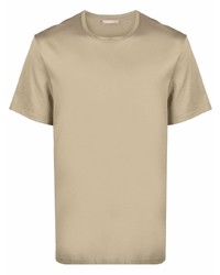 hellbeige T-Shirt mit einem Rundhalsausschnitt von 12 STOREEZ