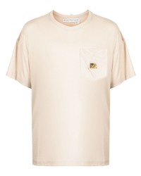hellbeige T-Shirt mit einem Rundhalsausschnitt von Advisory Board Crystals