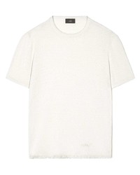 hellbeige T-Shirt mit einem Rundhalsausschnitt von Alanui