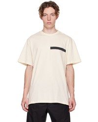 hellbeige T-Shirt mit einem Rundhalsausschnitt von Alexander McQueen